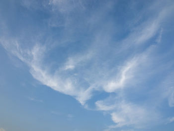 Low angle view of clouds in sky