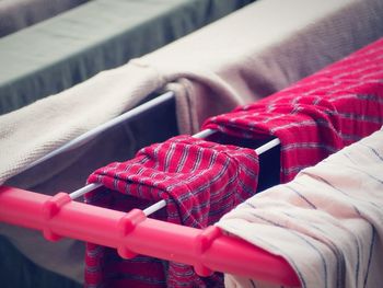 Laundry hanging on clothesline