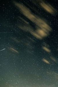 Low angle view of star field against sky at night