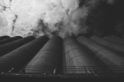 Low angle view of cloudy sky