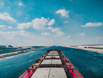 Pier over sea against sky