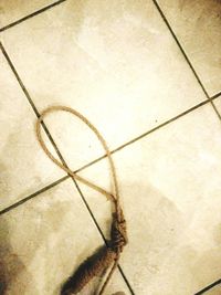 High angle view of shadow on sand