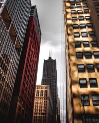 Low angle view of buildings against sky