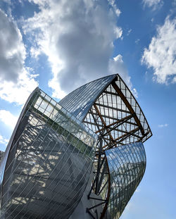 Low angle view of ferris wheel against sky