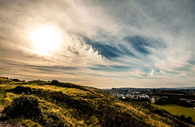 Scenic view of landscape against sky