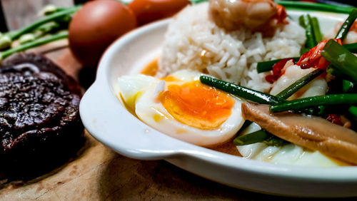 Close-up of food in plate