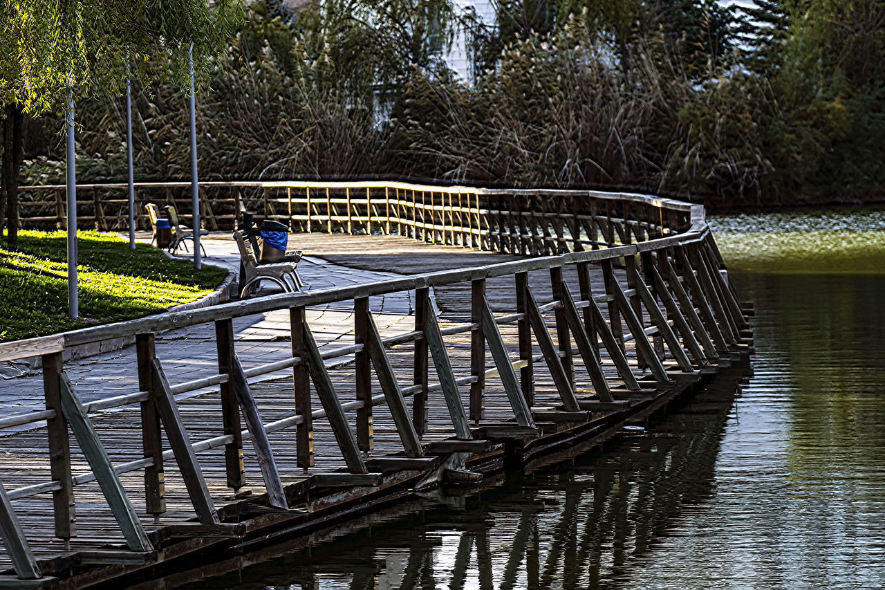 FOOTBRIDGE OVER RIVER