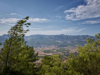 Scenic view of landscape against sky