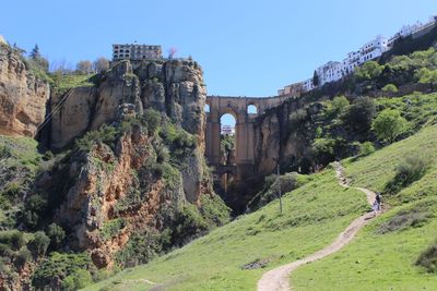 Panoramic view of historic building against sky