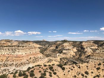 Scenic view of desert against sky