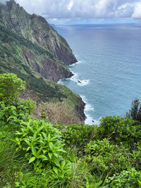 Scenic view of sea against sky