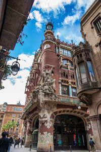 Low angle view of historical building against sky