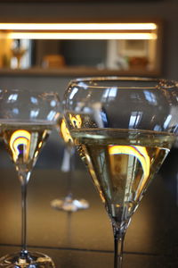 Close-up of wineglass