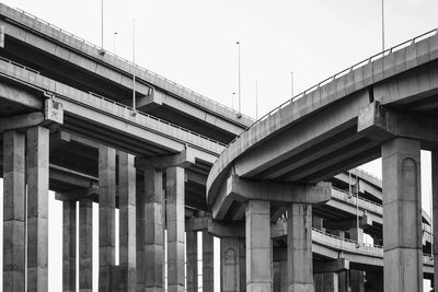 Low angle view of elevated road