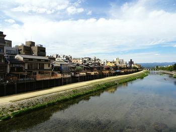 View of cityscape against sky