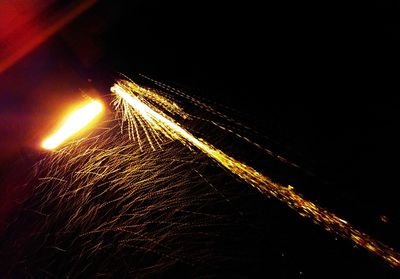 Light trails at night