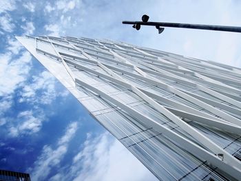 Low angle view of cloudy sky