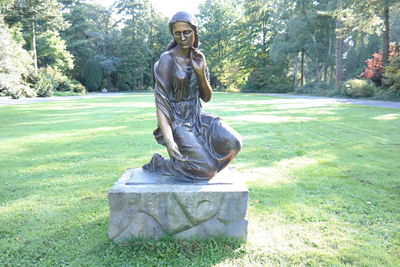 Buddha statue in park