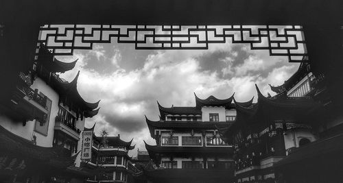 Panoramic view of buildings against sky