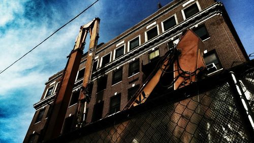 Low angle view of building against sky