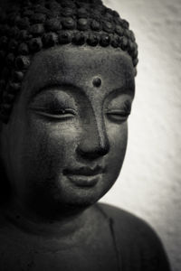 Close-up portrait of statue