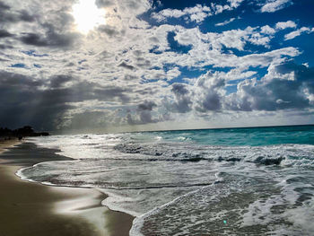 Scenic view of sea against sky