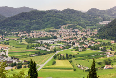 Scenic view of landscape and mountains