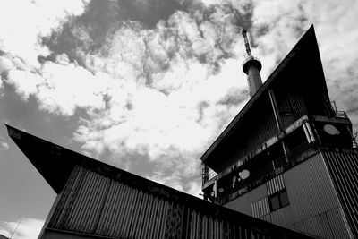 Low angle view of building against sky