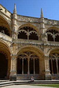 Low angle view of historical building against clear sky