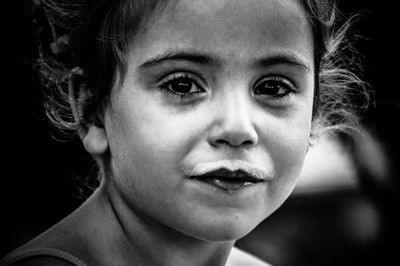 Close-up portrait of smiling boy