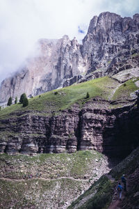 Scenic view of rocky mountains