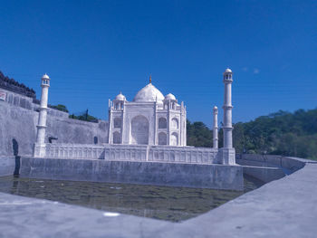 View of historical building against blue sky