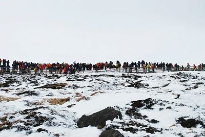 Crowd on beach