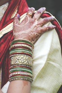 Close-up of woman wearing hat