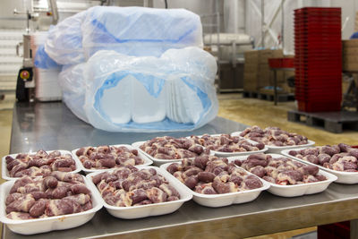 Excursion to the production of duck semi-finished products. full cycle from cutting to packaging