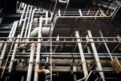 Low angle view of abandoned industry at landschaftspark