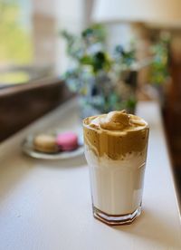 Close-up of coffee on table