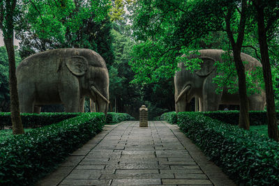 Statue in park