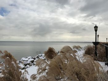 Scenic view of sea against sky