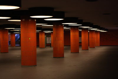 Empty corridor of building