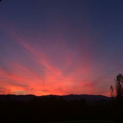 Scenic view of landscape at sunset