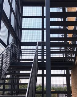 Low angle view of modern building against sky