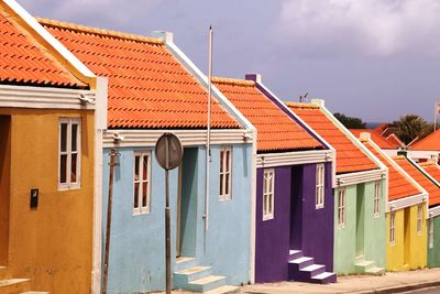 Residential buildings in town