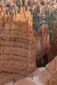 View of rock formations