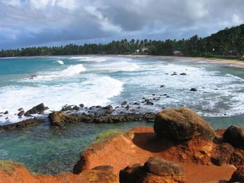 Scenic view of sea against sky