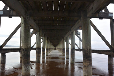 View of pier over sea