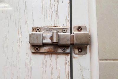 Close-up of old door