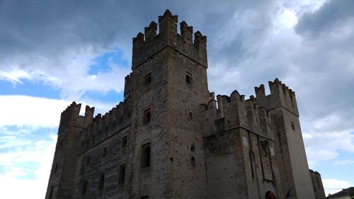 Low angle view of castle against sky