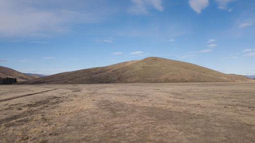 Scenic view of desert against sky