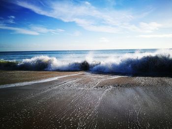 Scenic view of sea against sky